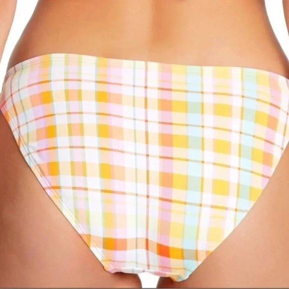 Bleu Rod Beattie Hip To Be Square Plaid Triangle Bikini Top & Bottom Sz 10 - Picture 9 of 14